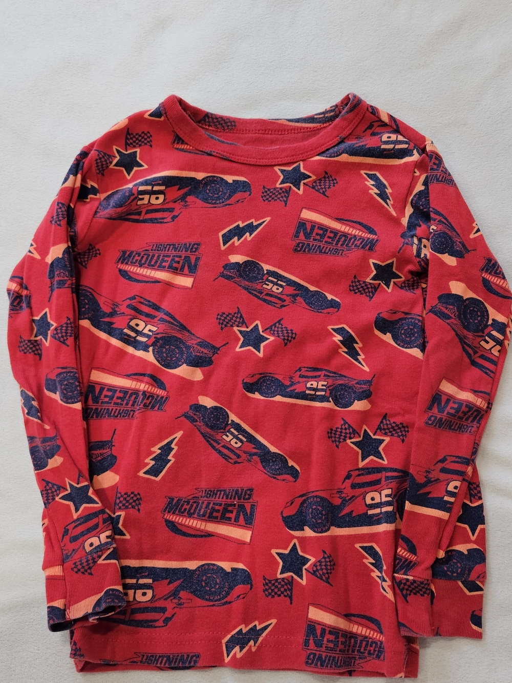 GAP Red Lightning McQueen Print Long Sleeve Tee - 5 Years